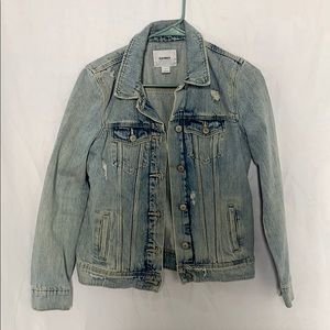Acid wash jean jacket